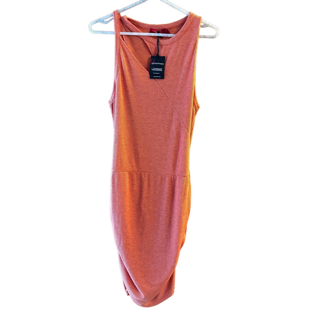 NWT n:philanthropy Waffle Knit Dress size L Made in the USA MSRP $168